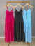 Vestido longo nó frontal - azul bebê - Amor de Peça - Looks Femininos Estilosos, Loja de Roupa Feminina Online