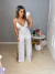 Macacão com fenda - off white - buy online