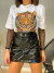 Blusa t-shirt estampa tigre - branca