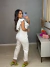 Conjunto calça zara e cropped babados - branco - Amor de Peça - Looks Femininos Estilosos, Loja de Roupa Feminina Online