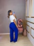 Calça pantalona cós alto - azul - Amor de Peça - Looks Femininos Estilosos, Loja de Roupa Feminina Online
