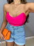 Corset no poliamida com bojo - rosa