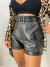 Short de couro inspiração zara- cós alto preto - buy online
