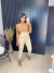Calça alfaiataria super cós alto insp zara- bege na internet