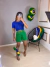 Short alfaiataria com bolso frontal - verde bandeira - comprar online