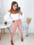 Calça super skinny - bengaline premium rosa na internet