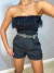 Image of Cinto strass brilho - preto