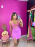 Saia com fenda no tricot modal premium - rosa lilás on internet