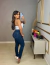 Imagem do Body corset no poliamida com bojo - branco