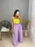 Calça pantalona cós alto - lilás - Amor de Peça - Looks Femininos Estilosos, Loja de Roupa Feminina Online