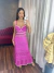 Imagem do Vestido longo camadas no tricot premium - fúcsia