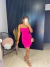 Vestido curto modelagem sereia - rosa pink