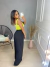 Cropped ponto crochê decote quadrado - amarelo lima - online store