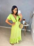 Imagem do Vestido mullet manguinha princesa - verde lima