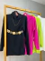 Poncho vestido no tricot texturizado - preto - online store