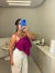 Cropped de bico laise bordado - fúcsia na internet