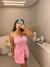 Macaquinho alfaiataria com pedras cravejadas - rosa bebê - Amor de Peça - Looks Femininos Estilosos, Loja de Roupa Feminina Online