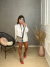 Camisa com cropped no crepe - branco na internet