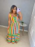 Vestido colorido - verde e amarelo - buy online