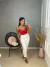 Body de renda chantily com alcinha - vermelho on internet