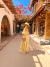Vestido longo ciganinha estampado - amarelo lima - buy online