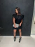 Vestido com manga em plumas - preto na internet