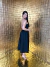 Vestido tomara que caia midi evasê - preto - loja online