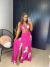 Vestido longo insp farm - rosa pink - loja online