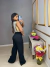 Calça wide leg alfaiataria - preto - buy online