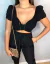 Cropped bruna - manga princesa preto