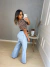 Calça wide leg jeans clara - by alcance - Amor de Peça - Looks Femininos Estilosos, Loja de Roupa Feminina Online
