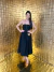 Vestido tomara que caia midi evasê - preto