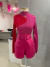 Body bicolor tricot canelado - rosa pink - buy online