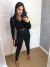 Cropped nozinho renda - manga longa preto - loja online