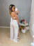 Macacão com fenda - off white on internet