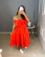 Vestido midi ciganinha- vermelho on internet