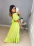 Vestido mullet manguinha princesa - verde lima na internet