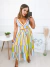 Conjunto saia midi e cropped listrado on internet