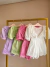 Image of Conjunto laise com renda guirpir - lilás