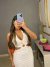 Vestido crochê com argola frontal - branco na internet