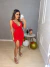 Vestido midi fenda frontal - vermelho na internet