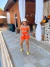 Image of Short alfaiataria insp zara - laranja