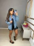 Jaqueta jeans alongada - lavagem média - comprar online
