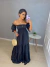 Vestido longo ciganinha - preto - buy online