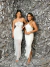 Imagem do Vestido tricot premium frente única com amarração no pescoço - off white