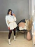 Poncho no tricot modal - off white on internet
