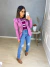 Blazer manga princesa acinturado - lilás na internet