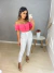 Cropped estilo corset - rosa coral - Amor de Peça - Looks Femininos Estilosos, Loja de Roupa Feminina Online