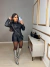 Short saia em couro com ilhós - preto - buy online