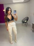 Calça cargo wide leg no sarja - bege claro - Amor de Peça - Looks Femininos Estilosos, Loja de Roupa Feminina Online
